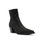 Jimmy Choo Cece Ab Glitter Ankle Boots 60mm CECEAB60PZFBLACK