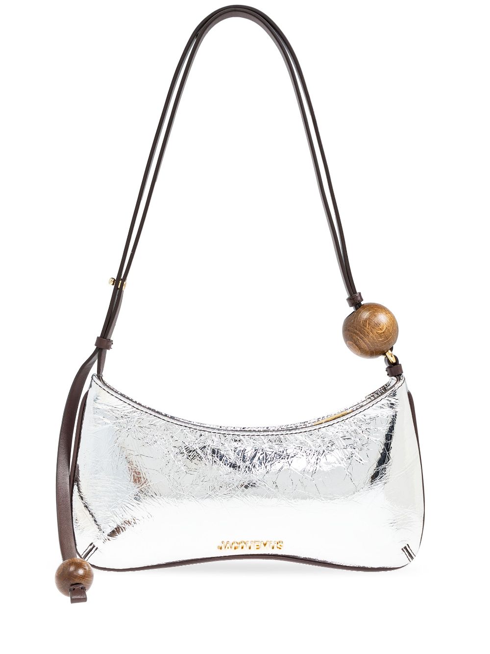 JACQUEMUS silver-tone calf leather handbag