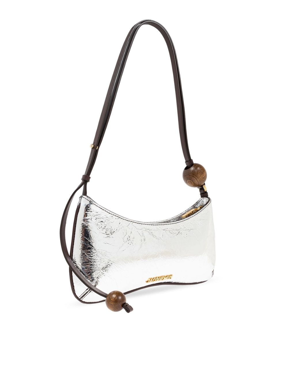 JACQUEMUS silver-tone calf leather handbag