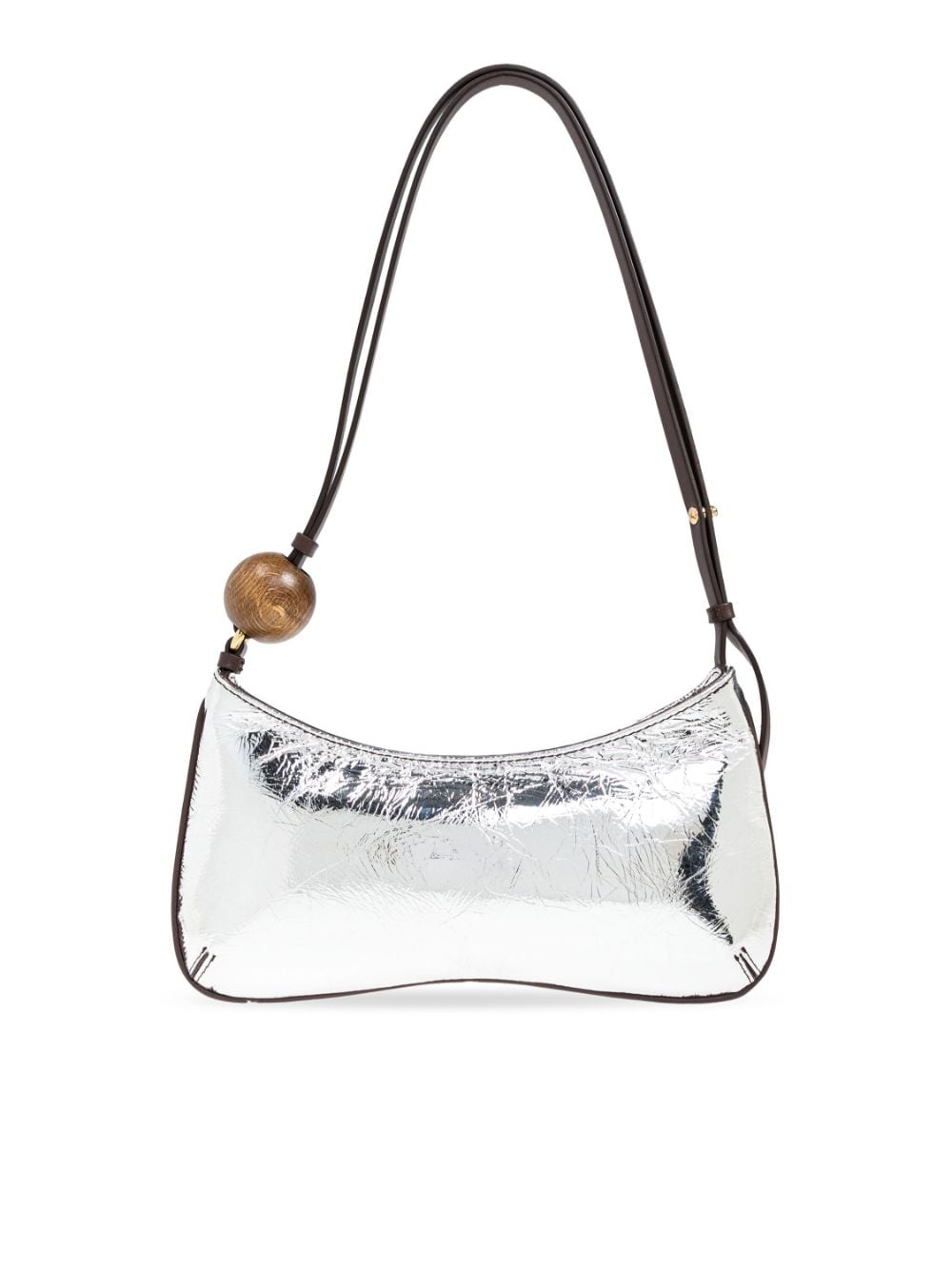 JACQUEMUS silver-tone calf leather handbag