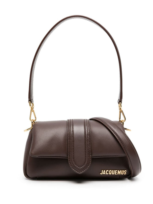 JACQUEMUS  brown lambskin padded design Handag Shoulder JACQUEMUS