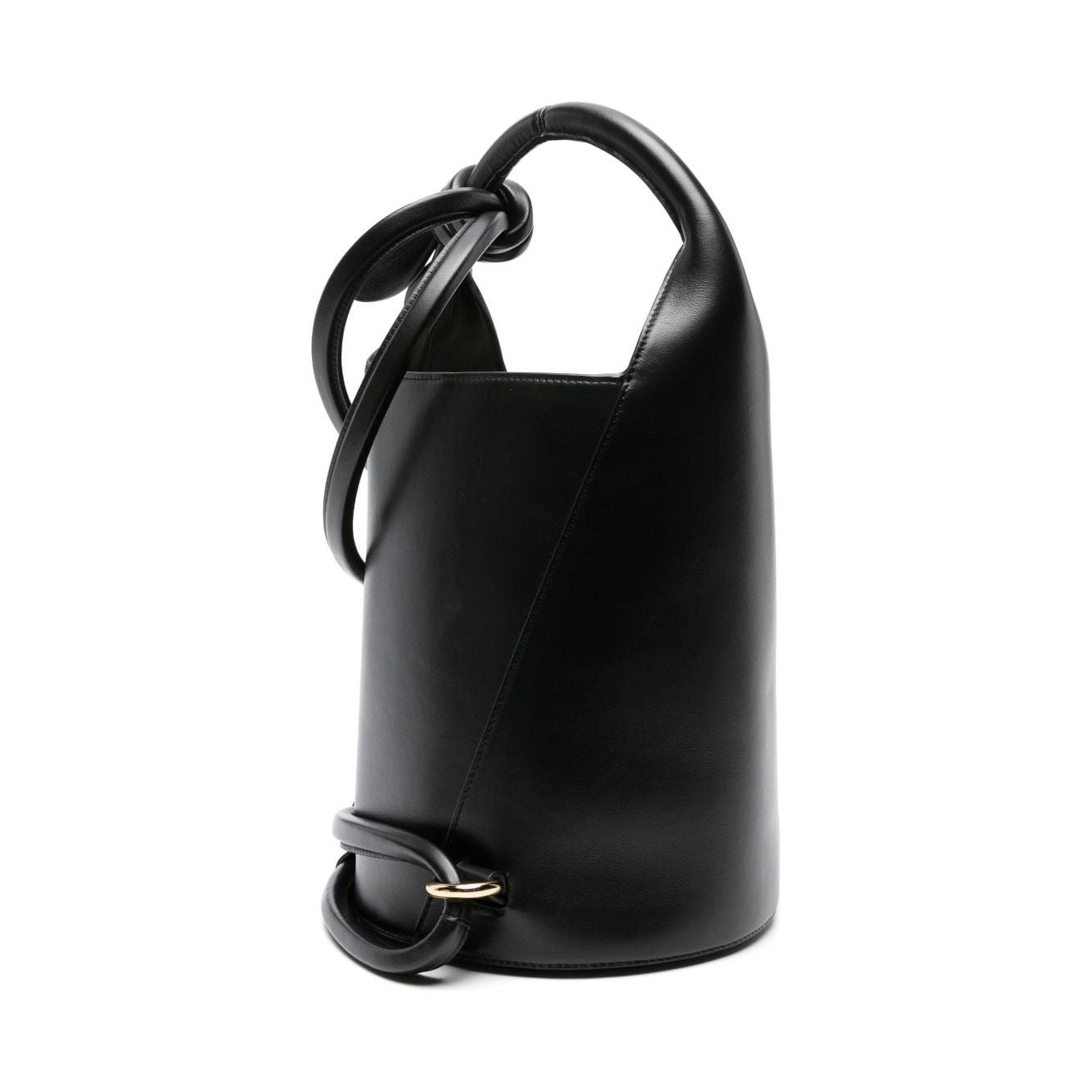 JACQUEMUS black calf leather bucket Bag Shoulder JACQUEMUS