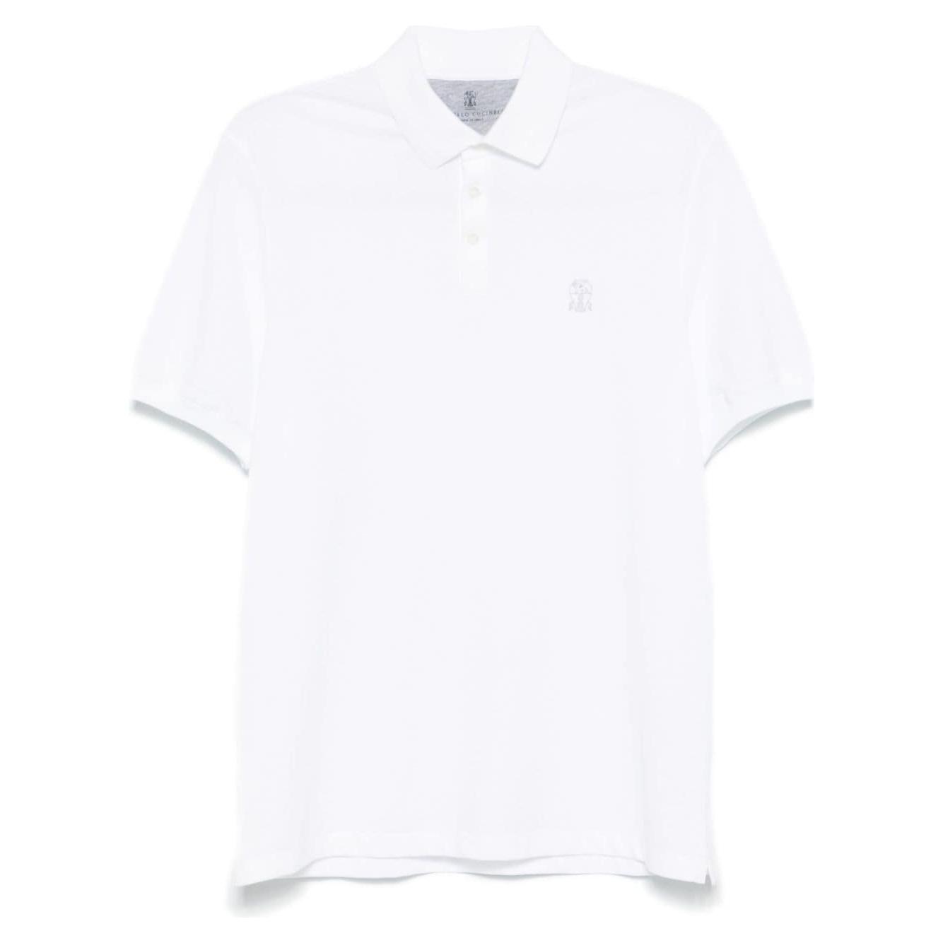 Brunello Cucinelli T-shirts and Polos White Topwear Brunello Cucinelli