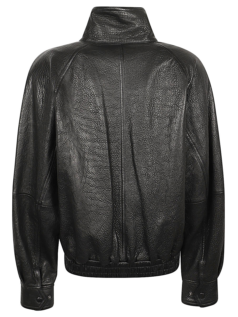 Saint Laurent  Leather Women Jackets Black