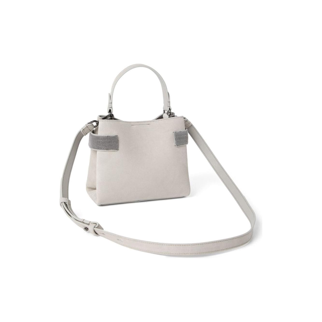 Brunello Cucinelli suede Bag Light Grey