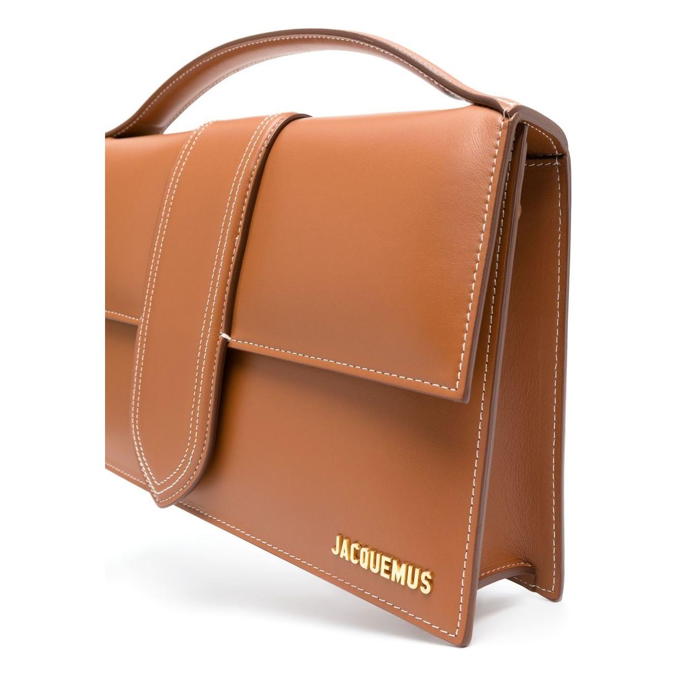 JACQUEMUS Bag calf leather Brown Handbag JACQUEMUS