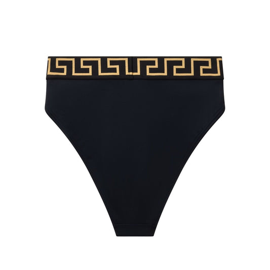 Versace Bikini bottoms with logo band Beachwear & underwear