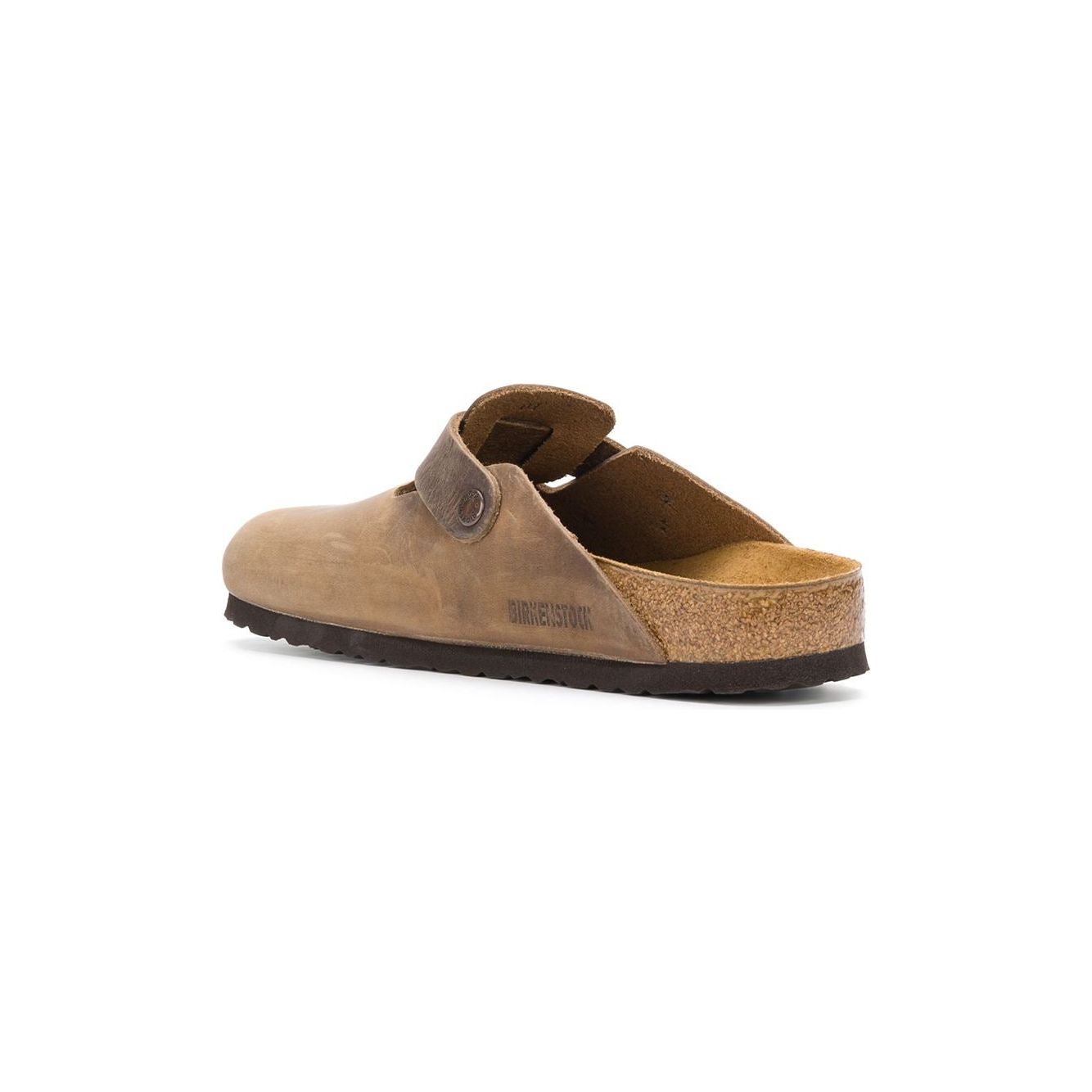 Birkenstock brown leather brushed effect round toe Sandals Sandals Birkenstock