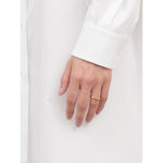 Maison Margiela logo-engraved band ring Jewellery