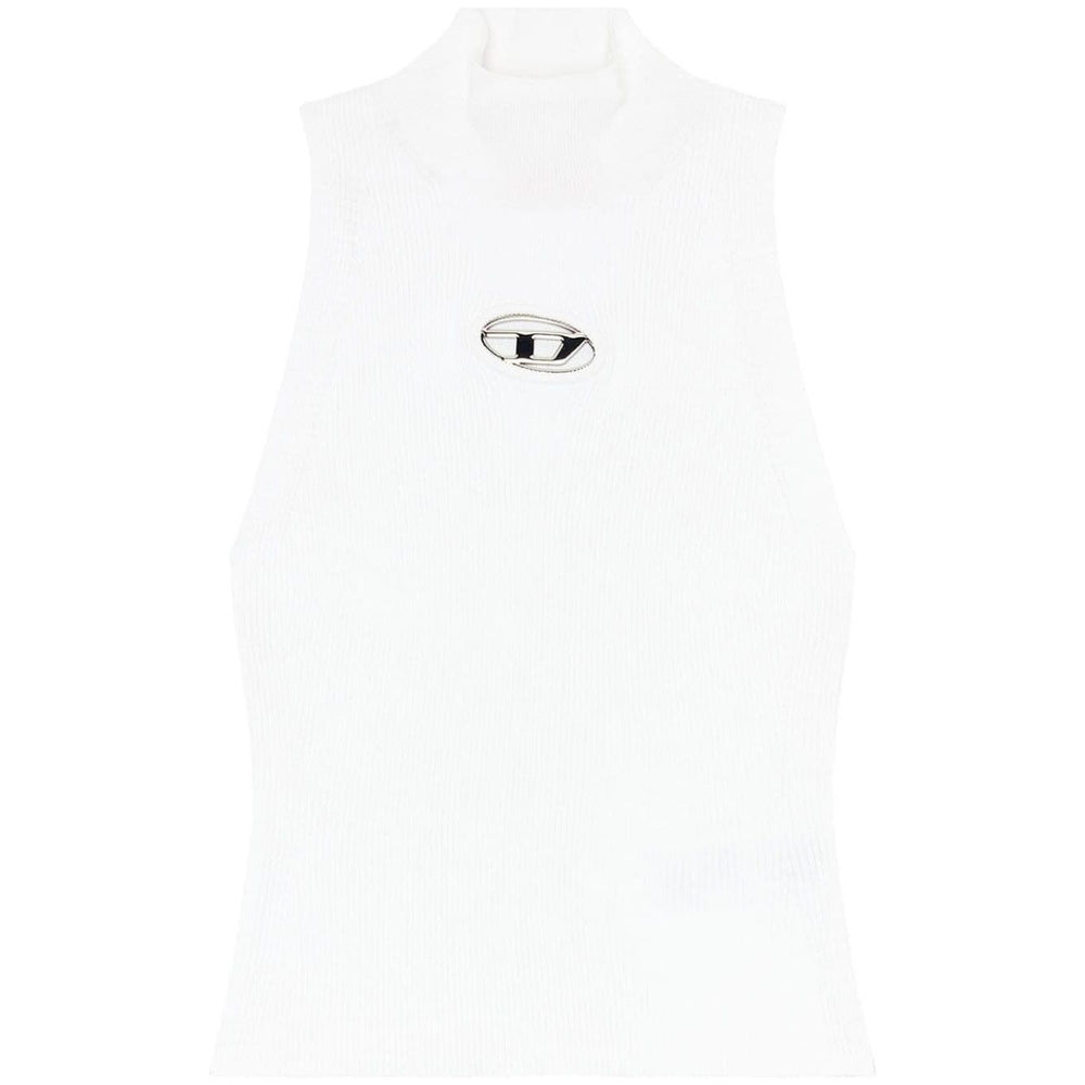 Diesel Ribbed-knit turtleneck top Topwear