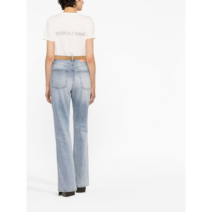 Saint Laurent Reverse Logo Print T-shirt