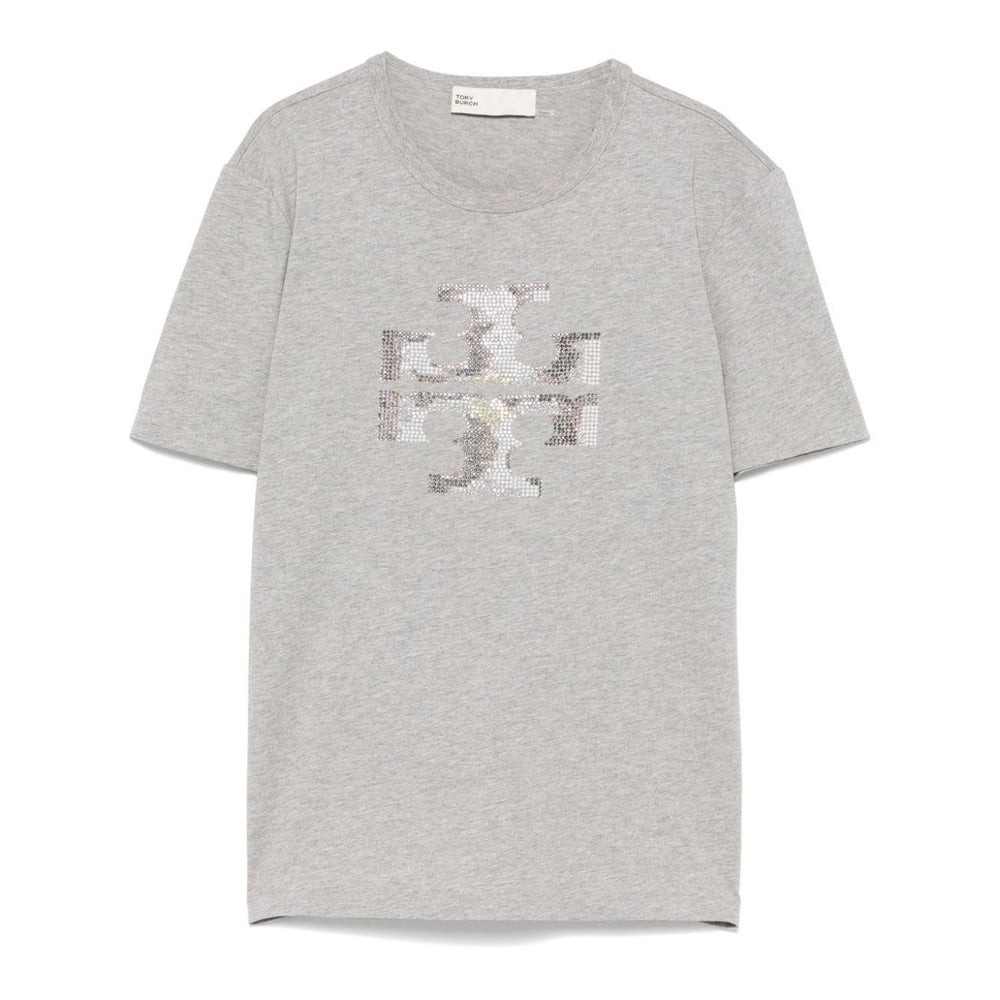 Tory Burch T-shirts and Polos Grey Topwear