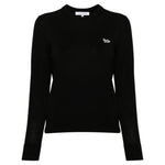 Maison Kitsuné Maison Kitsune Baby Fox-patch sweater Topwear