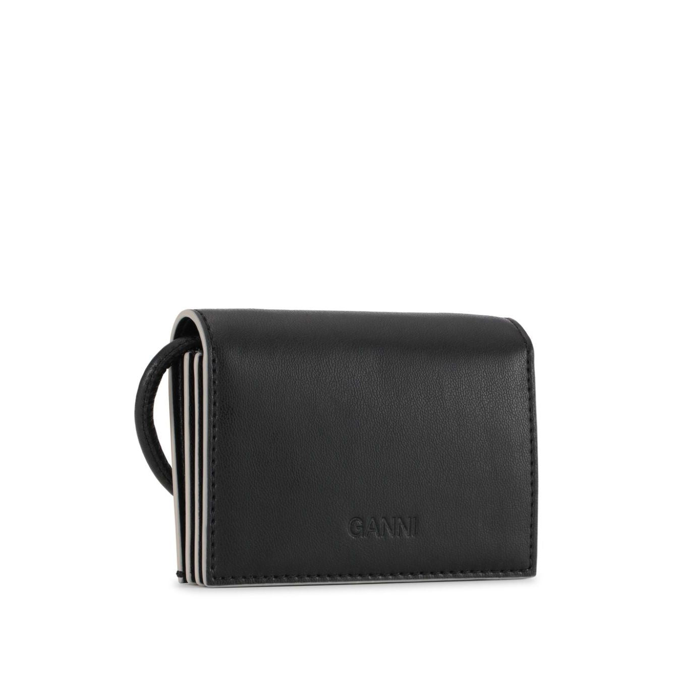 Ganni Bou logo-plaque wallet Clutches
