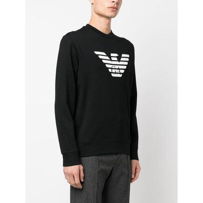 Emporio Armani Modal-blend sweatshirt with logo print