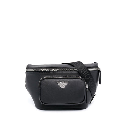 Emporio Armani leather logo-plaque belt bag