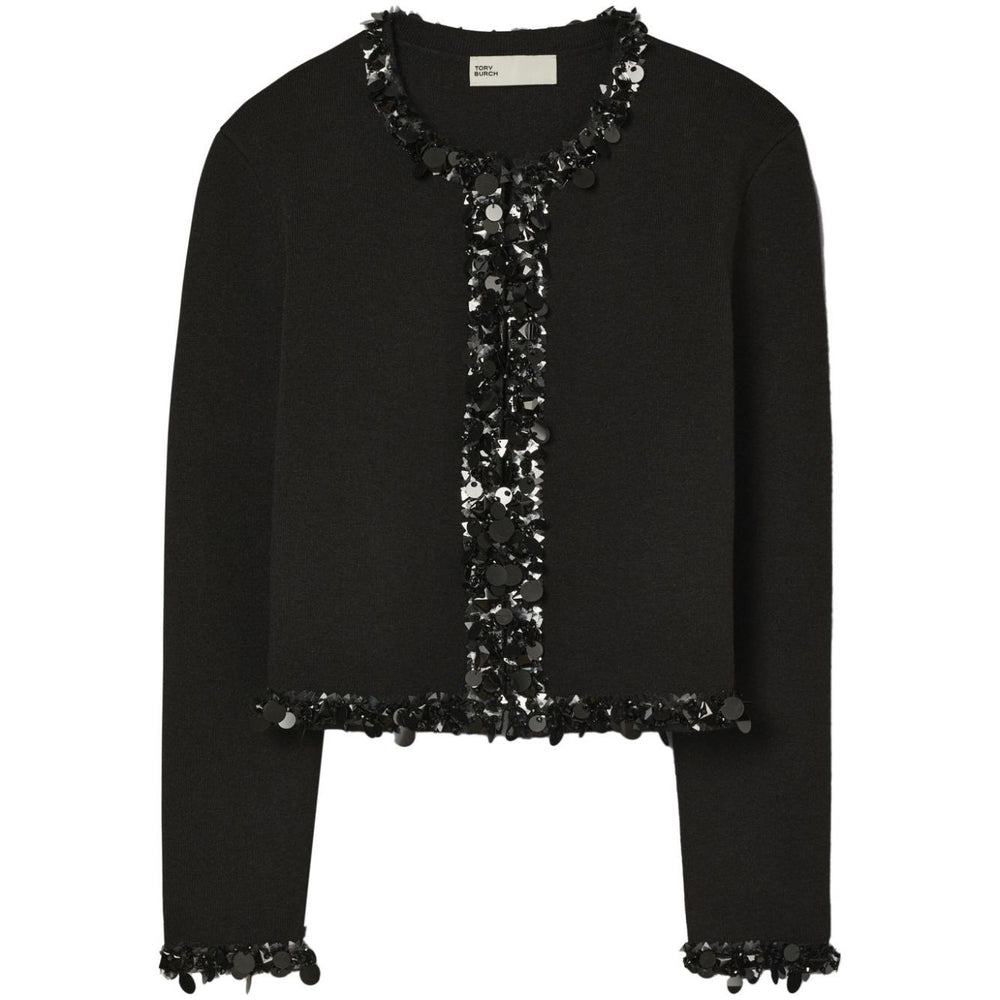 Tory Burch Sweaters Black Topwear