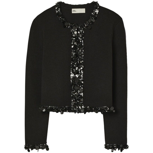 Tory Burch Sweaters Black Topwear