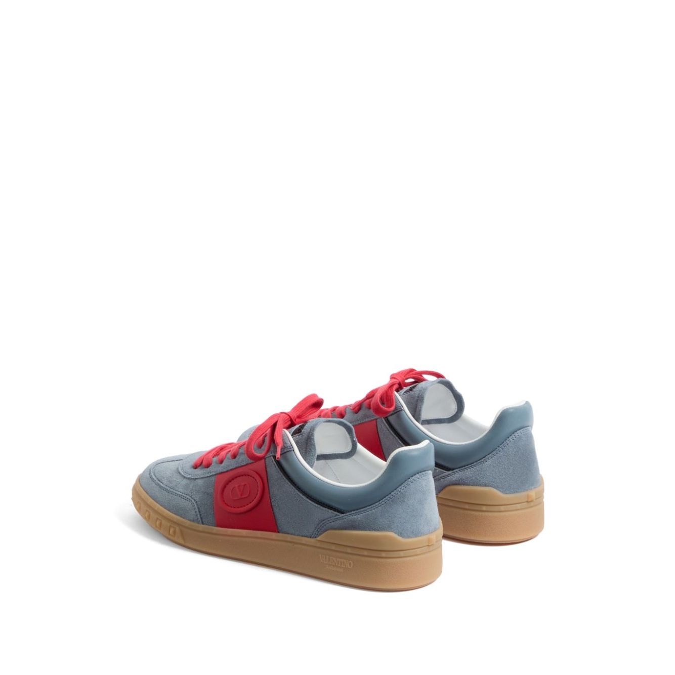 Valentino Garavani Upvillage Low Top Sneaker In Split Leather And Calfskin Nappa Leather Sneakers