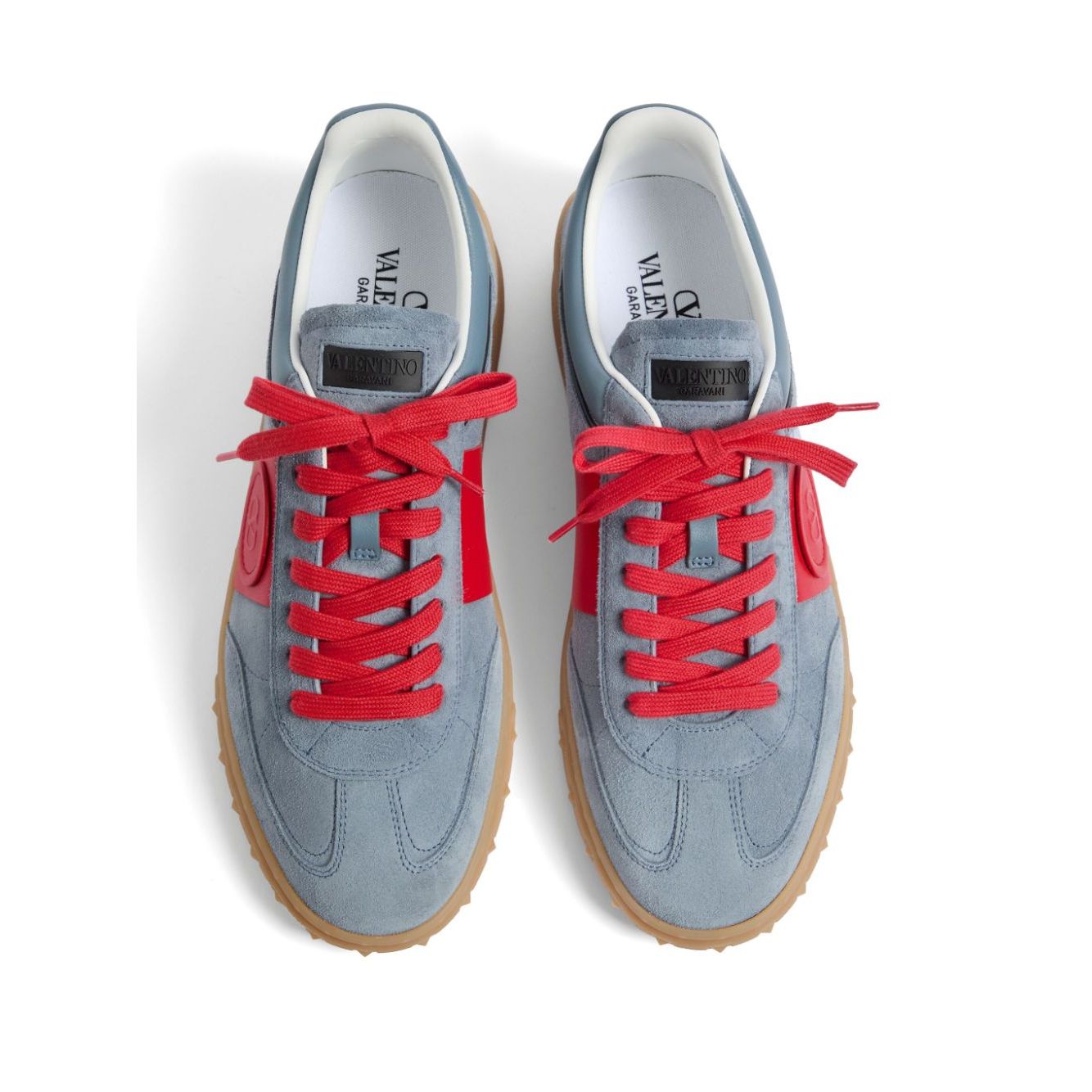 Valentino Garavani Upvillage Low Top Sneaker In Split Leather And Calfskin Nappa Leather Sneakers