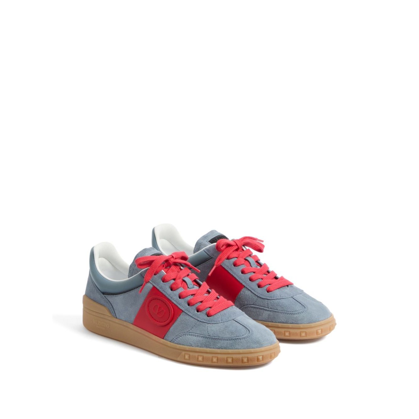Valentino Garavani Upvillage Low Top Sneaker In Split Leather And Calfskin Nappa Leather Sneakers