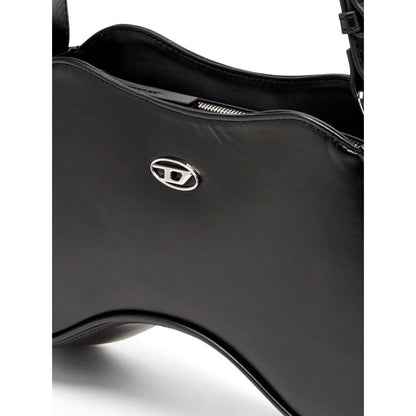 Diesel Play-Semi-gloss leather shoulder bag Shoulder