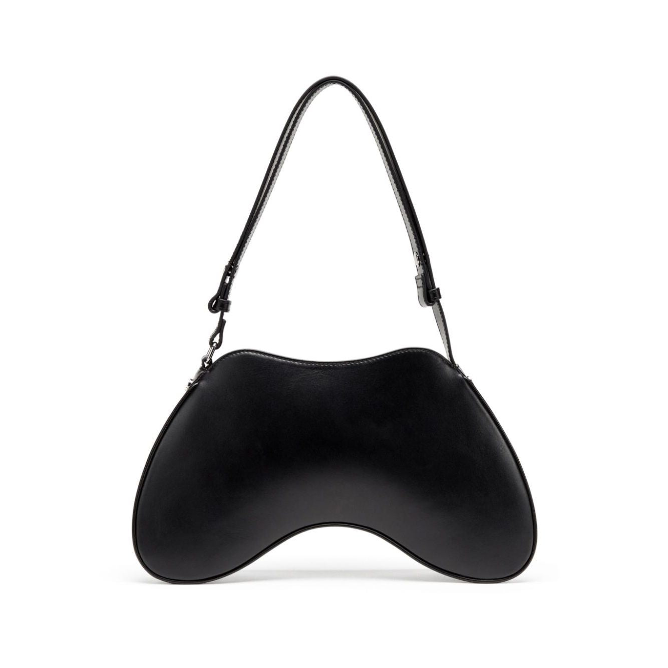 Diesel Play-Semi-gloss leather shoulder bag Shoulder