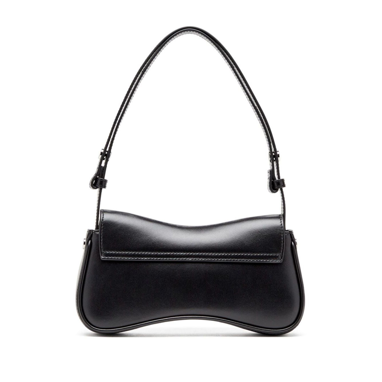 Diesel Play-Semi gloss leather shoulder bag Clutches
