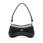 Diesel Play-Semi gloss leather shoulder bag Clutches