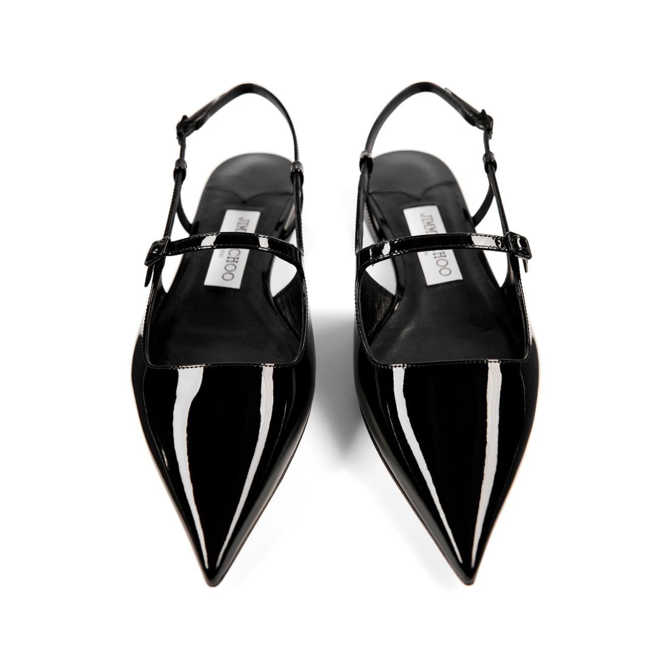Jimmy Choo Didi Flat Patent Leather Low Shoes