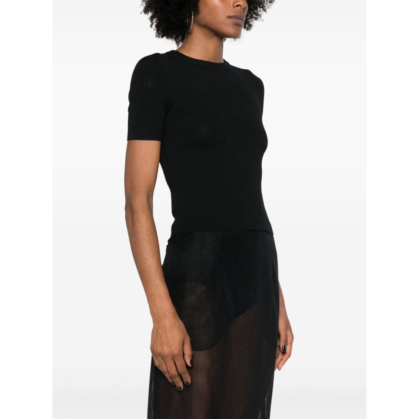 Balenciaga Sweaters Black Topwear