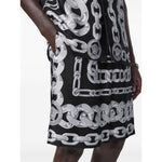 Versace Medusa Chains Silk Shorts Short trousers