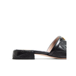 Valentino Garavani Quiltie 67 Slide Sandal in 60mm Quilted Nappa Leather