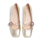 Valentino Garavani Floral appliqué ballerina shoes