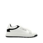 EMPORIO ARMANI EXCLUSIVE Emporio Armani Leather sneakers with suede details and eagle plaque Sneakers