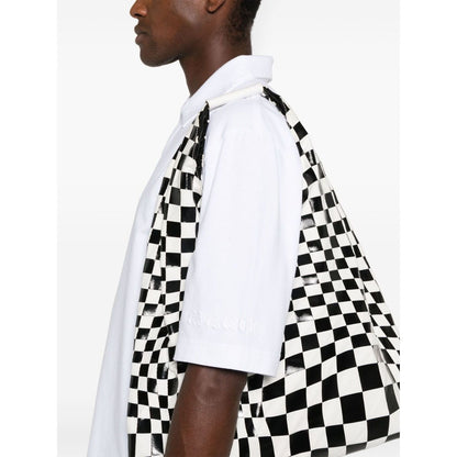 Marni logo-patch polo shirt Topwear