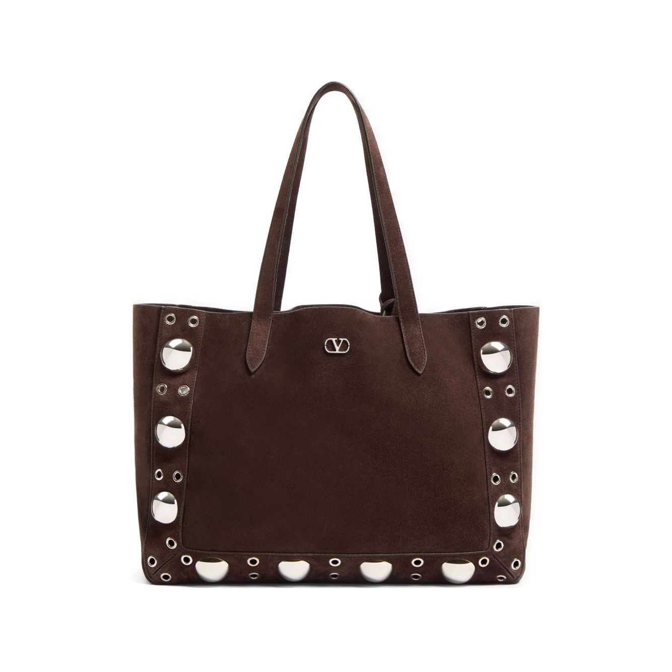 Front view with bag zipped and handles upright.