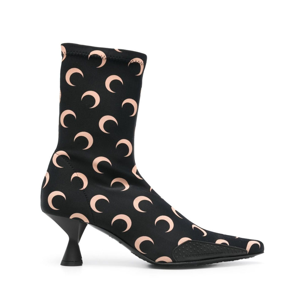 Marine Serre 60mm moon-printed jersey boots Boots