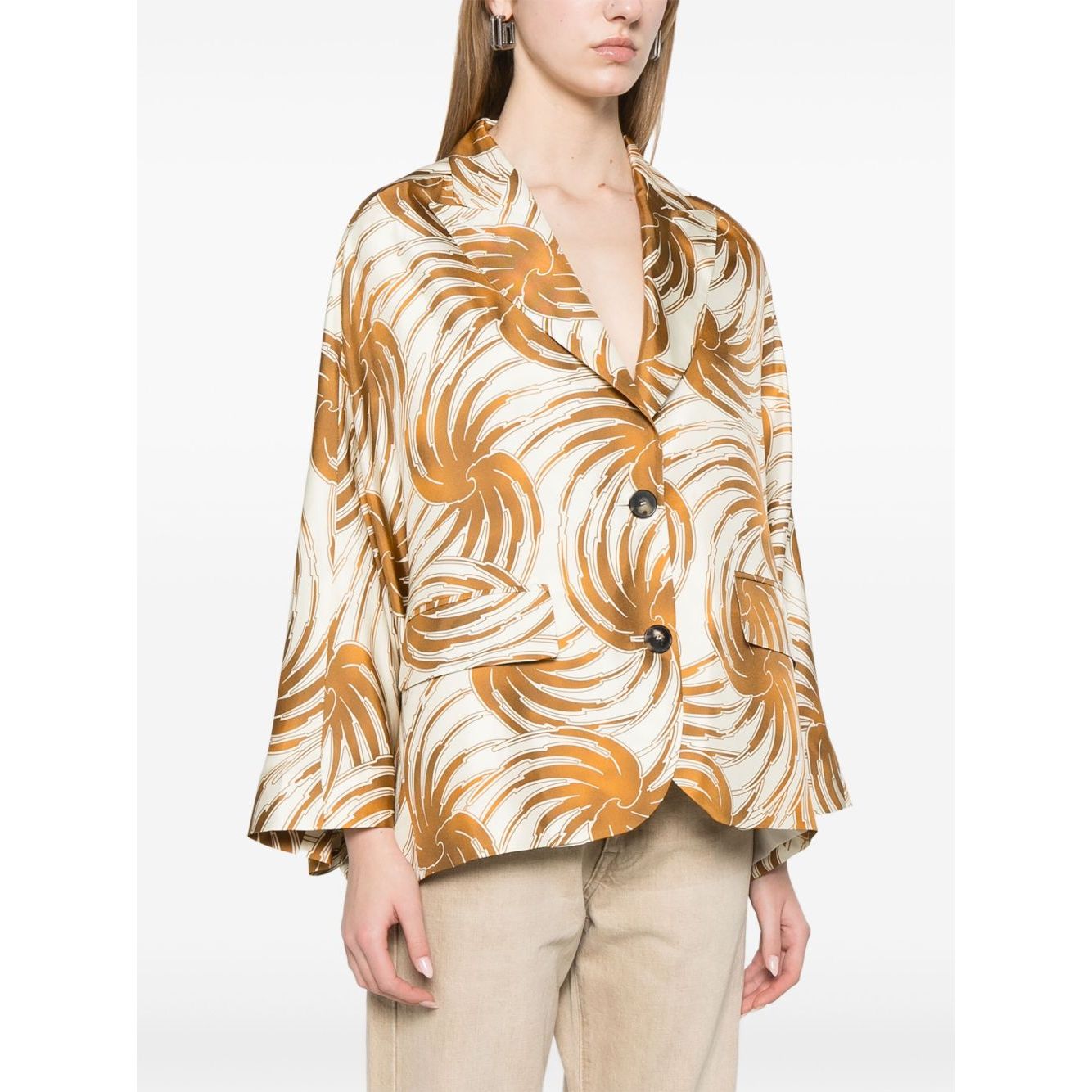 Alberto Biani graphic-print blazer