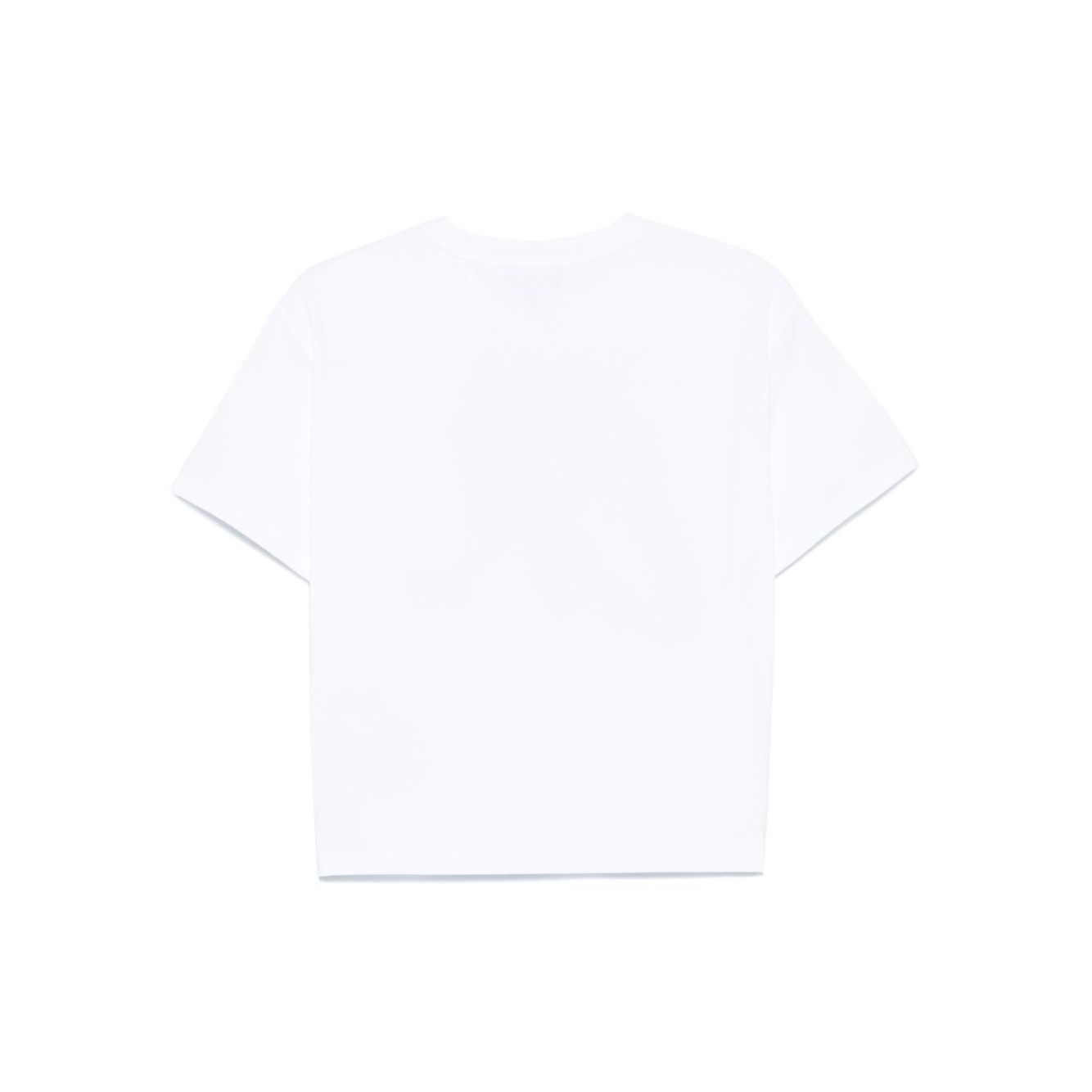 Emporio Armani Cotton jersey T-shirt with maxi lurex logo