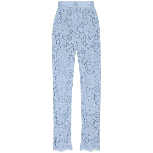 Dolce & Gabbana Embroidered Lace Trousers