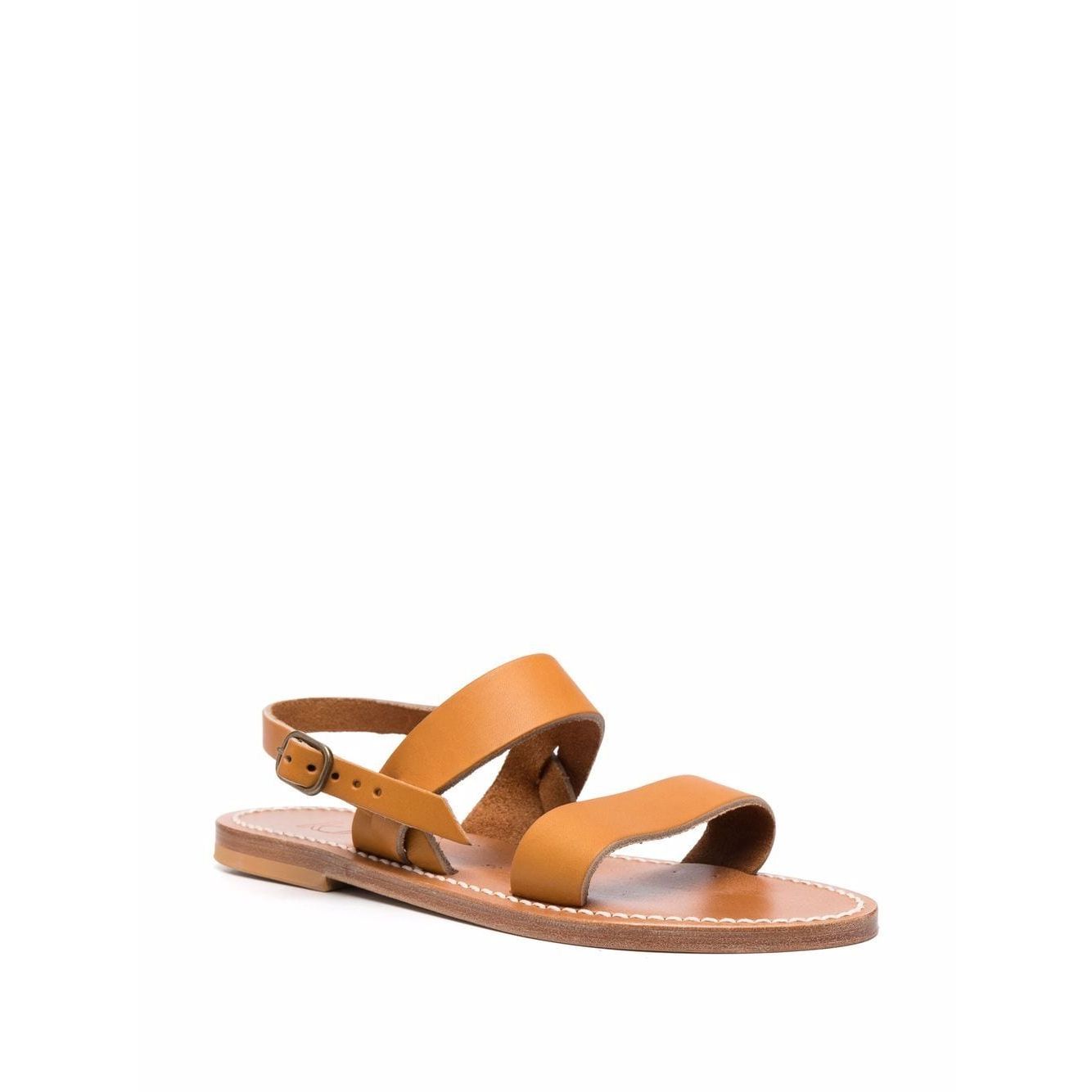 K Jacques St Tropez Sandals Leather Brown Sandals