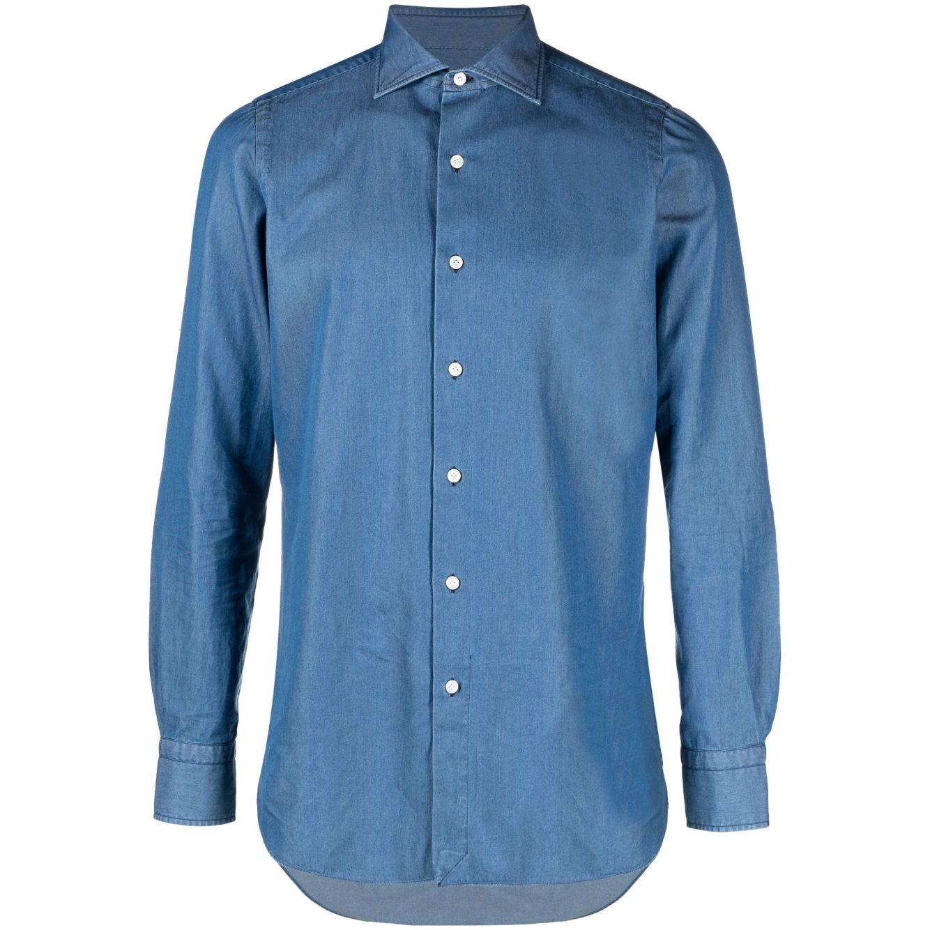 FINAMORE 1925 NAPOLI Shirts Clear Blue Shirts