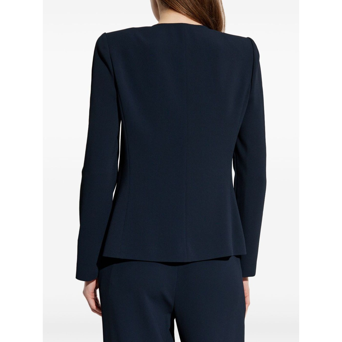 Emporio Armani Jacket in fluid woven fabric with pleats Jackets