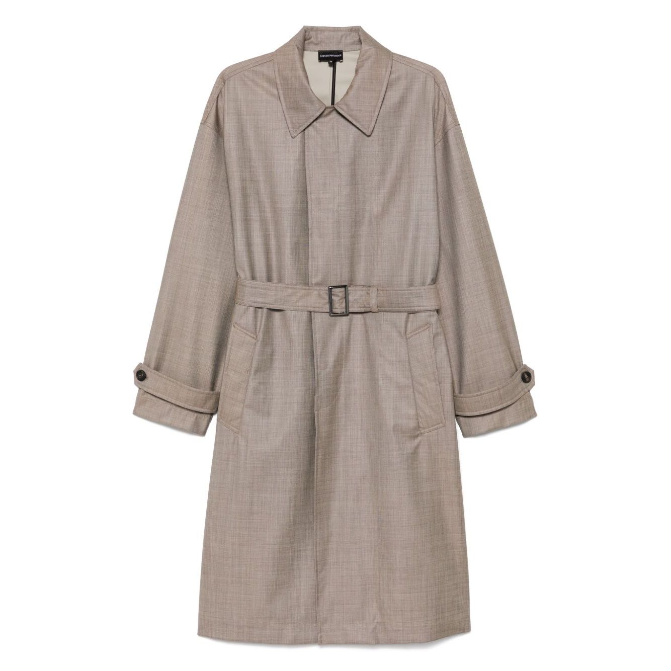 Emporio Armani virgin-wool trench coat