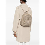 Emporio Armani Mini backpack with monogram print Backpacks