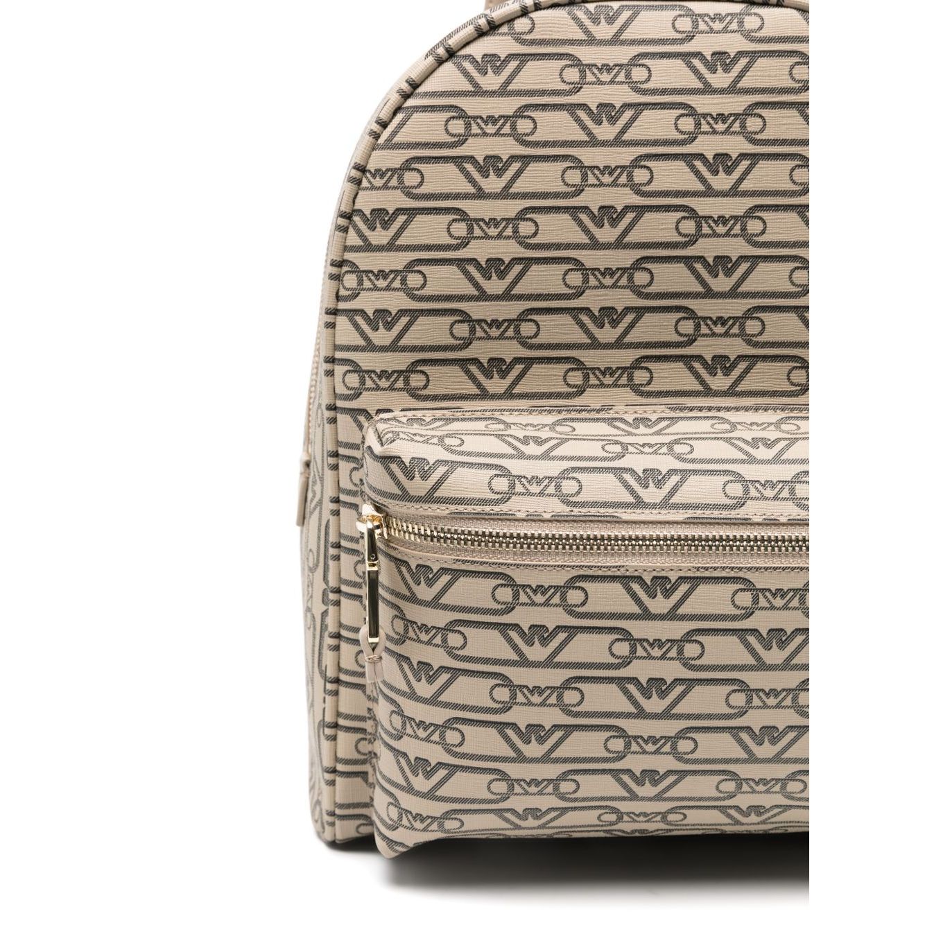 Emporio Armani Mini backpack with monogram print Backpacks