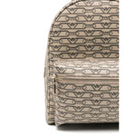 Emporio Armani Mini backpack with monogram print Backpacks