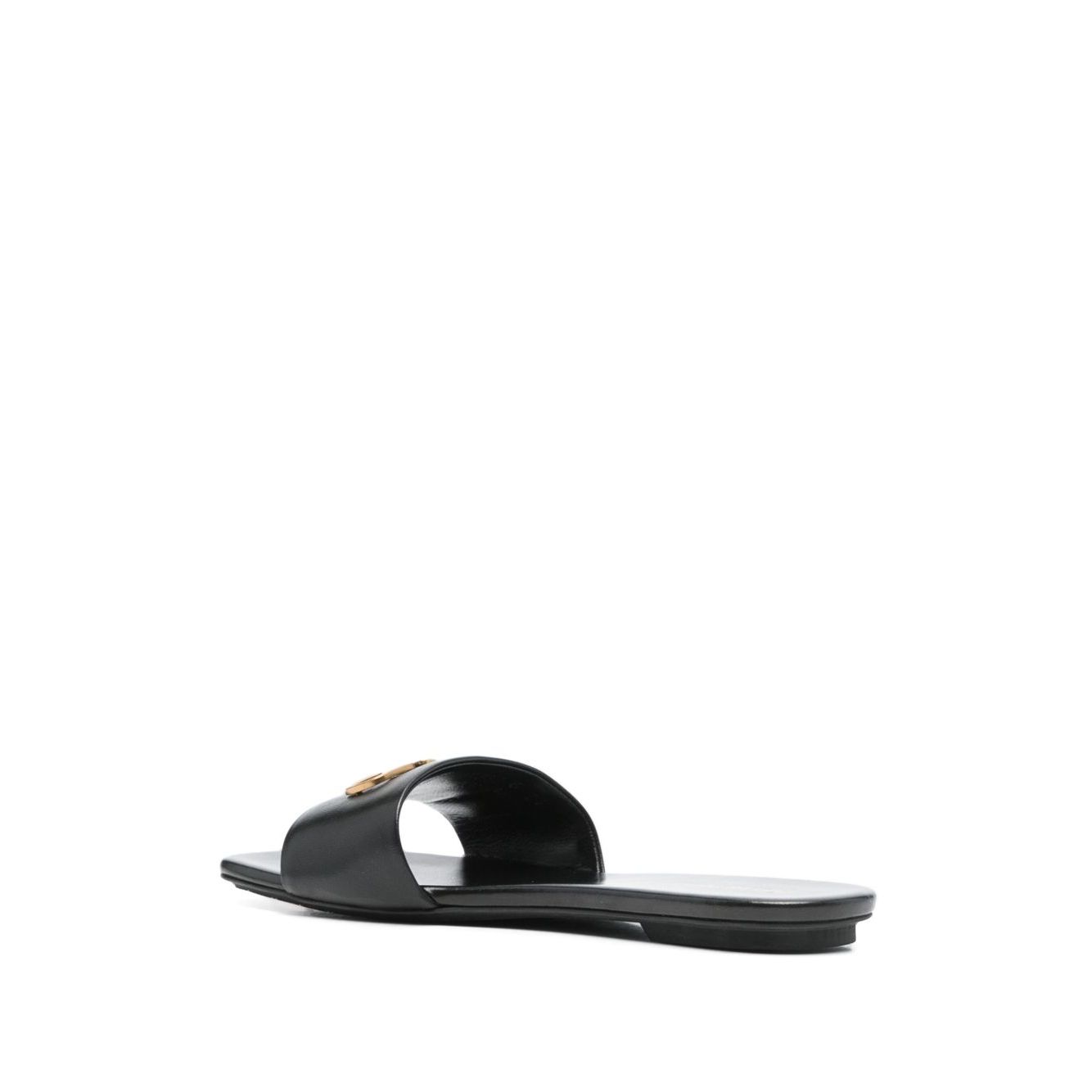 EMPORIO ARMANI EXCLUSIVE Emporio Armani Nappa-leather sandals with eagle plate