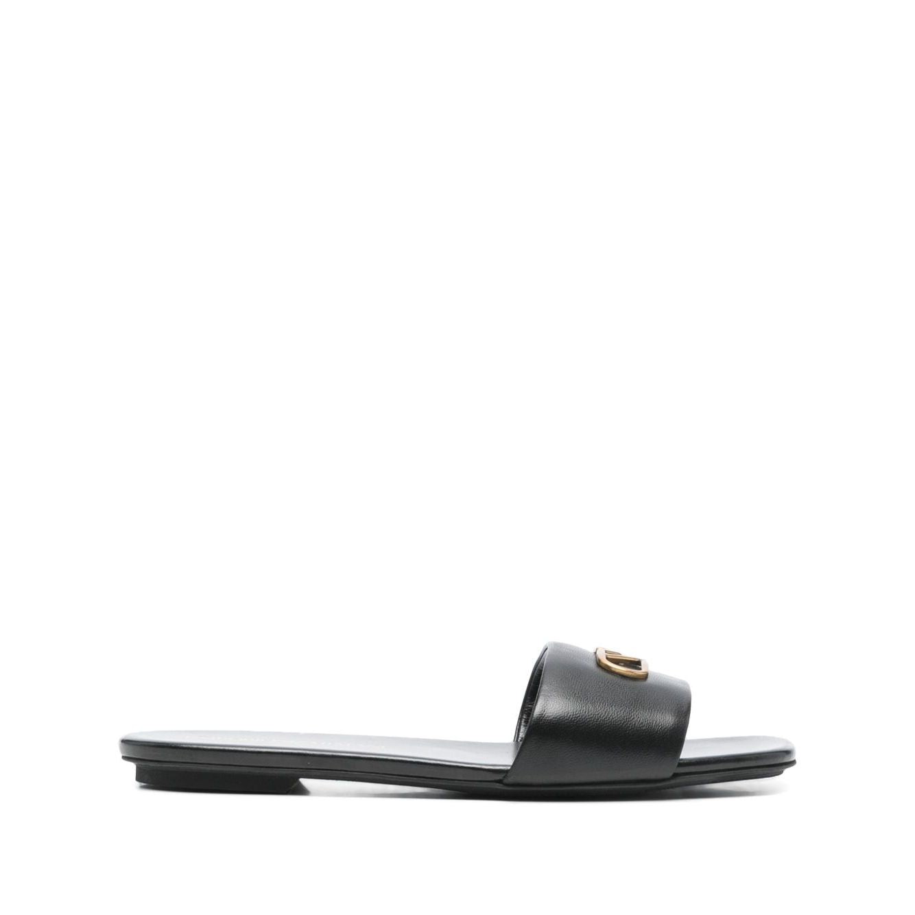 EMPORIO ARMANI EXCLUSIVE Emporio Armani Nappa-leather sandals with eagle plate